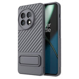 OnePlus 11 Rugged Plastic Case w. Kickstand - Grey