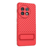 OnePlus 11 Rugged Plastic Case w. Kickstand - Red