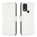 Nokia C22 Soft Leather Flip Cover w. Cardholder and Stand Function - White