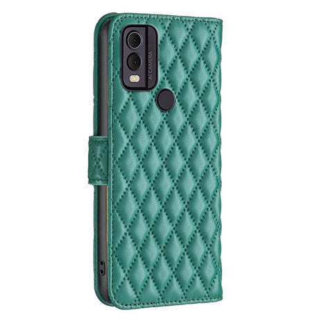 Nokia C22 Soft Leather Flip Cover w. Cardholder and Stand Function - Green