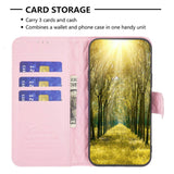 Nokia C22 Soft Leather Flip Cover w. Cardholder and Stand Function - Pink