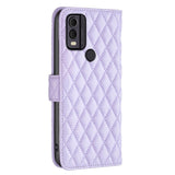 Nokia C22 Soft Leather Flip Cover w. Cardholder and Stand Function - Purple