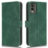 Nokia C32 Leather Flip Case with Wallet and Stand Function - Green