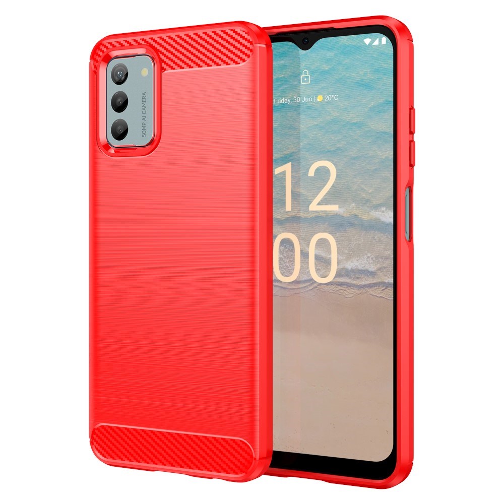 Nokia G22 Brushed Carbon Case - Red