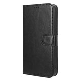 Nokia C22 Leather Flip Case with Wallet and Strap - Black