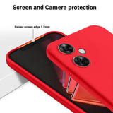 EIDERWOOD OnePlus Nord CE 3 Lite (5G) Lined Silicone Case with Strap - Red