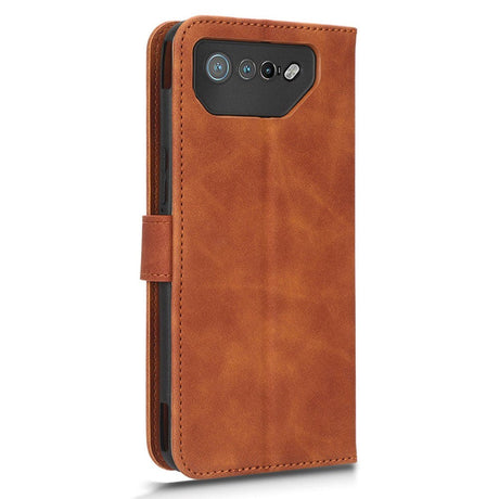 Asus ROG Phone 7 PU Leather Flip Case w. Wallet & Strap - Brown