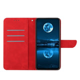 Honor Magic5 Lite Leather Case with Wallet and Strap - Red