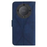 Honor Magic5 Lite Leather Case with Wallet and Strap - Dark Blue