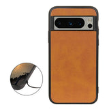 Google Pixel 8 Pro Leather Covered Plastic Case - Brown