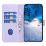 Nokia C22 Leather Flip Case with Wallet and Stand Function - Purple