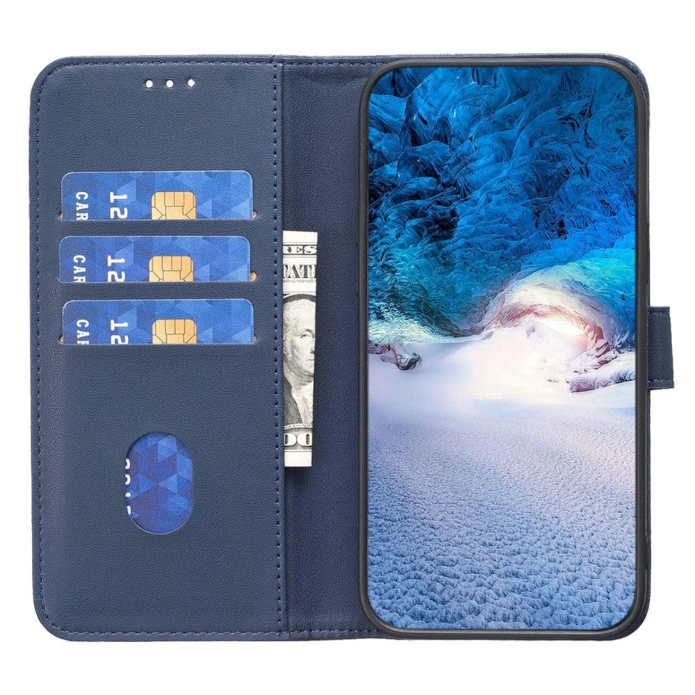 Nokia C22 Leather Flip Case with Wallet and Stand Function - Blue