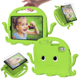 Lenovo Tab M9 Kids Case w. Shoulder Strap & Hand Holder - Octopus - Green