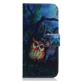 Nokia C32 Leather Wallet Case w. Print - To Owls