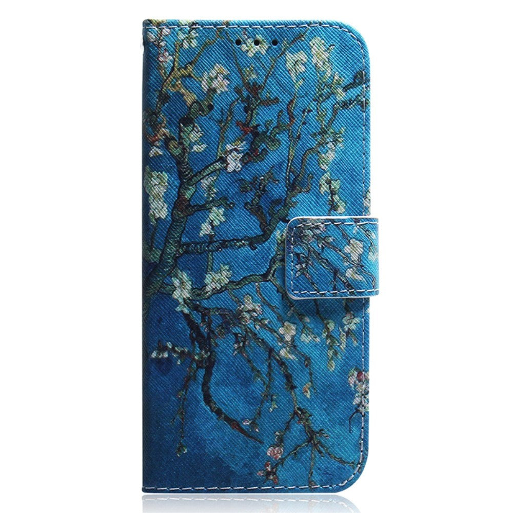 Nokia C22 Leather Wallet Case w. Print - Tree