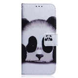 Nokia C22 Leather Wallet Case w. Print - Panda