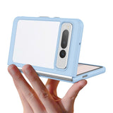 Google Pixel Fold Hybrid Plastic Case - Transparent / Blue