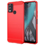 Nokia C22 Brushed Carbon Case - Red