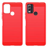 Nokia C22 Brushed Carbon Case - Red