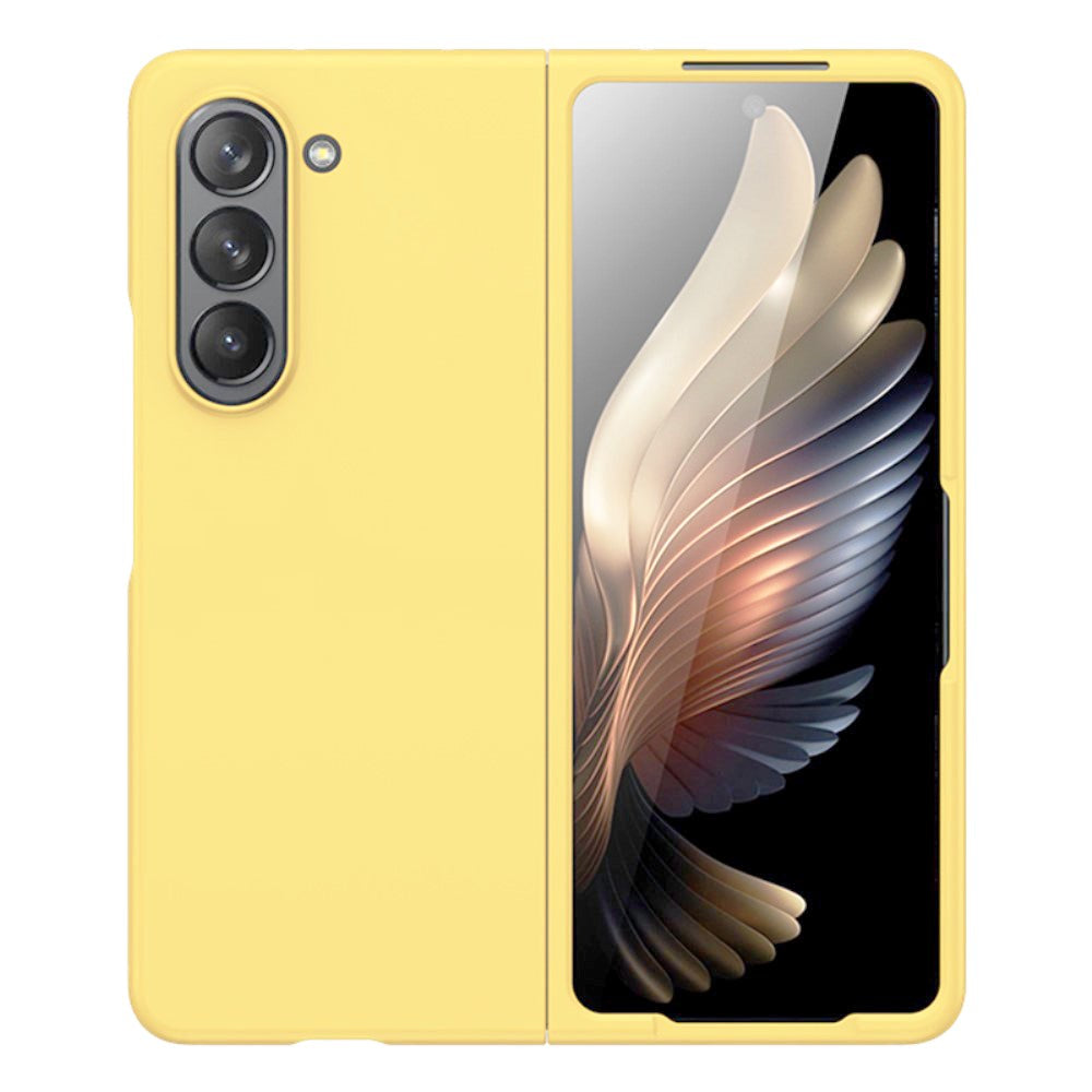 Samsung Galaxy Z Fold5 (5G) Rubberized Hard Plastic Case - Yellow