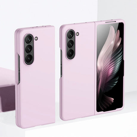 Samsung Galaxy Z Fold5 (5G) Rubberized Hard Plastic Case - Pink