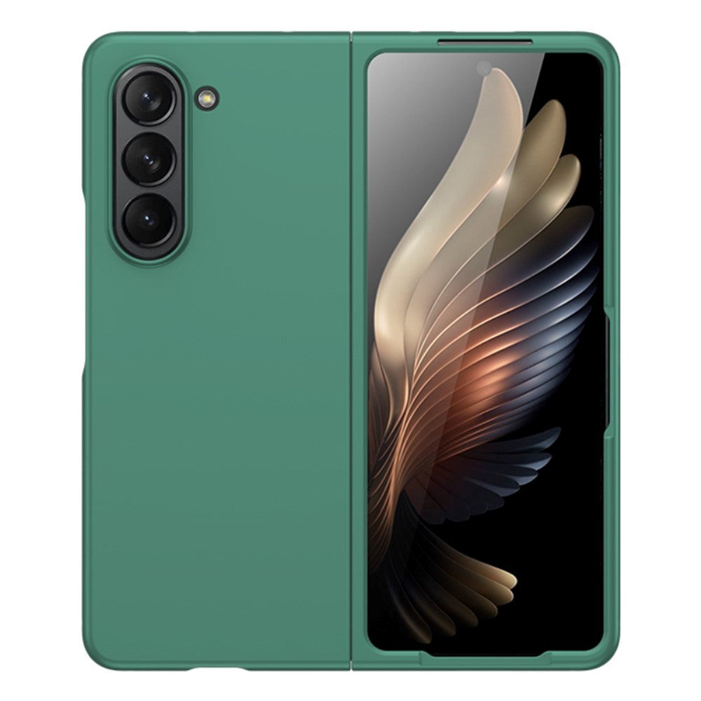 Samsung Galaxy Z Fold5 (5G) Rubberized Hard Plastic Case - Dark Green