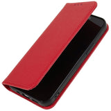 Motorola Edge 40 Leather Case w. Card Holder & Stand Function - Red