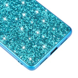 Google Pixel 7A Hard Plastic Case - Glitter - Silver