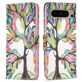 Google Pixel 8 Pro Leather Case w. Wallet - Tree of Life