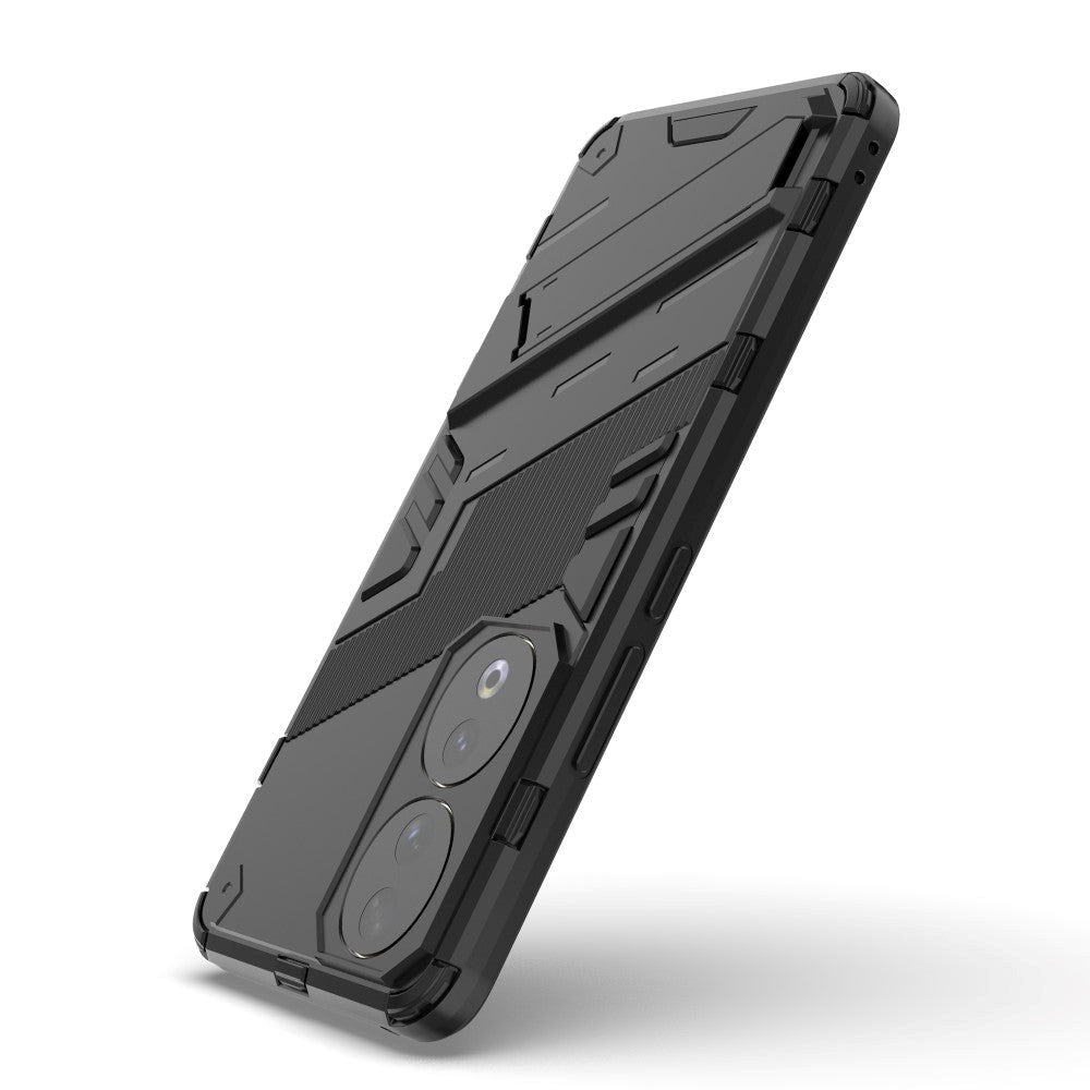 Honor 90 Hybrid Tough Case with Kickstand - Black