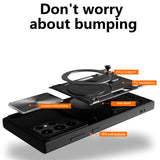 EIDERWOOD Samsung Galaxy S22 Ultra Rugged Case with Kickstand & Cam Slider - Blue