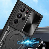 EIDERWOOD Samsung Galaxy S22 Ultra Rugged Case with Kickstand & Cam Slider - Pink