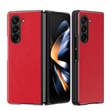 Samsung Galaxy Z Fold5 5G Litchi Leather Case - Red