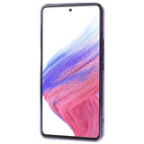 Samsung Galaxy A53 (5G) Shiny Flexible Plastic Back Case - Wavy Design - Purple