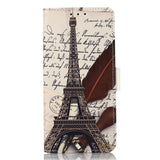 iPhone 15 Pro Max Leather Case w. Wallet - The Eiffel Tower