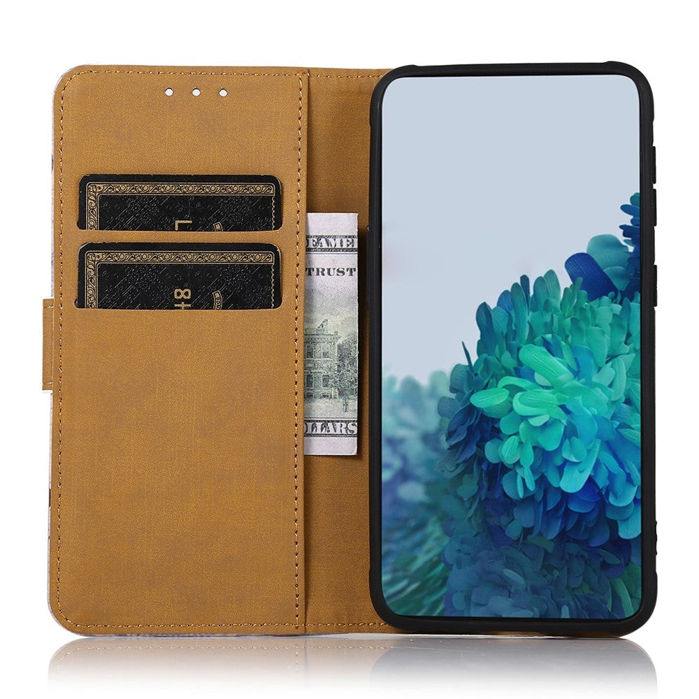 iPhone 15 Pro Max Leather Case w. Wallet - Tiger