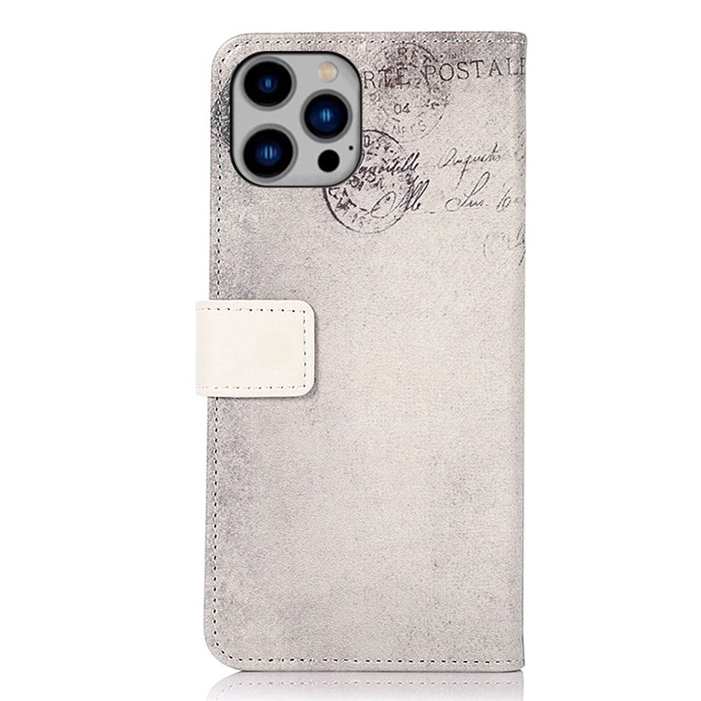 iPhone 15 Pro Max Leather Case w. Wallet - Cat with Heart