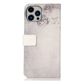 iPhone 15 Pro Max Leather Case w. Wallet - Cat with Heart