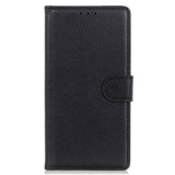 Nokia XR21 Litchi Leather Case w. Wallet - Black