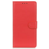 Nokia XR21 Litchi Leather Case w. Wallet - Red