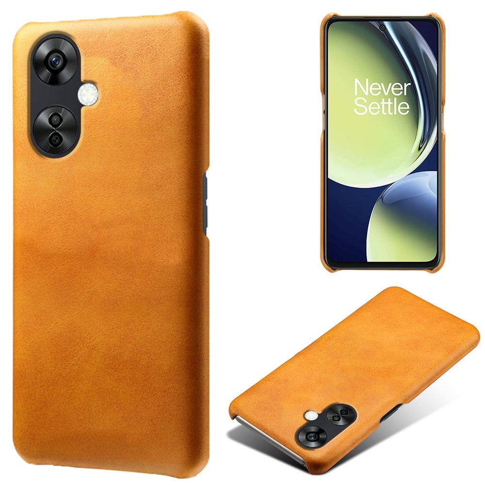 OnePlus Nord CE 3 Lite (5G) Leather Coated Plastic Case - Light Brown