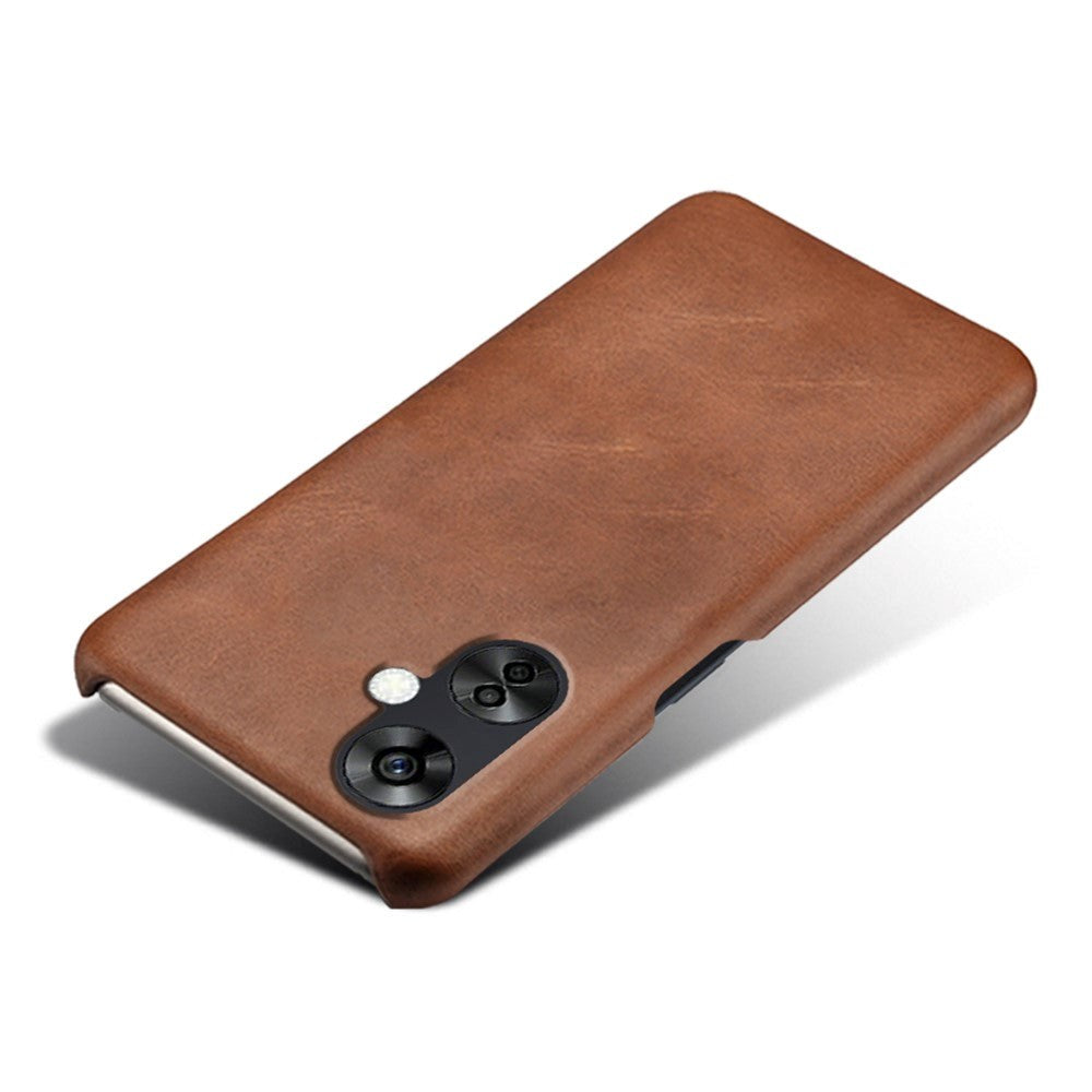 OnePlus Nord CE 3 Lite (5G) Leather Coated Plastic Case - Brown