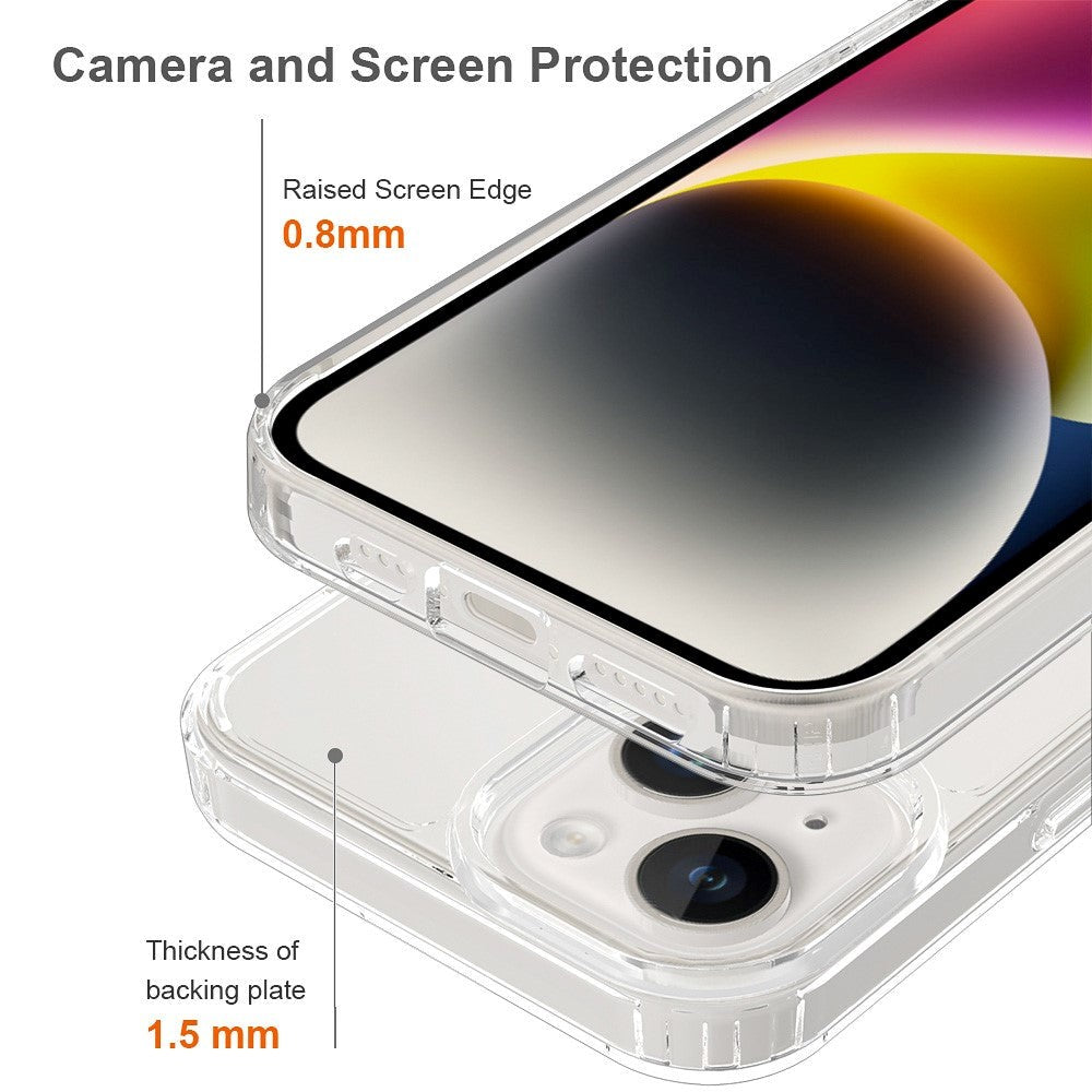 iPhone 15 Hybrid Plastic Case - Transparent