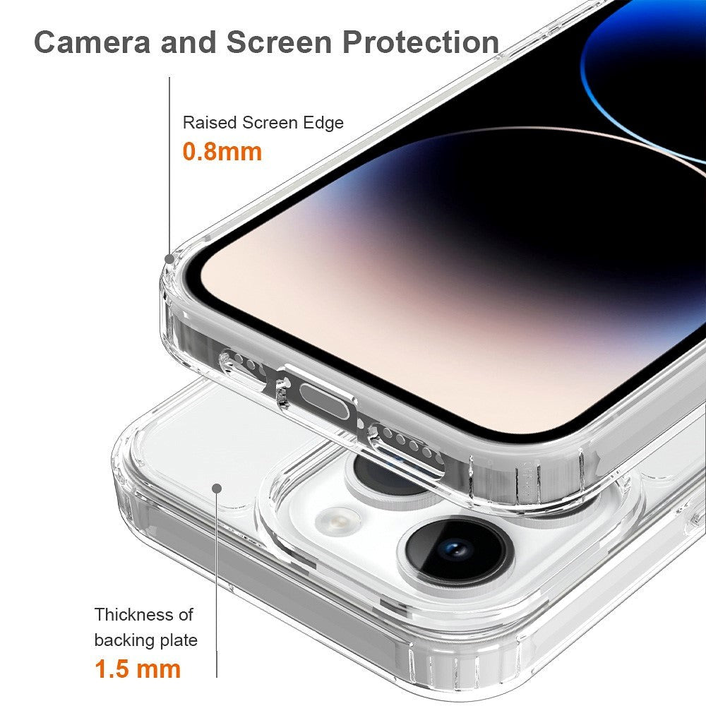 iPhone 15 Pro Hybrid Plastic Case - Transparent