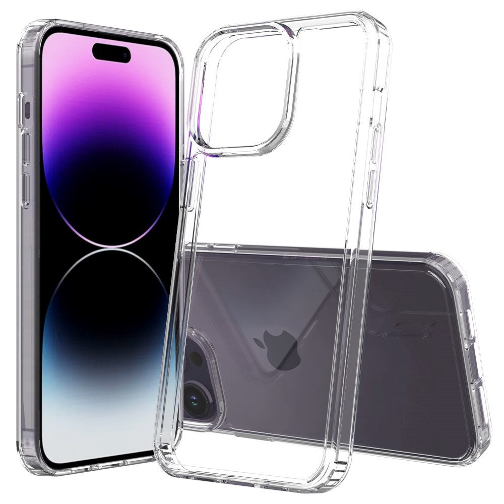 iPhone 15 Pro Max Hybrid Plastic Case - Transparent