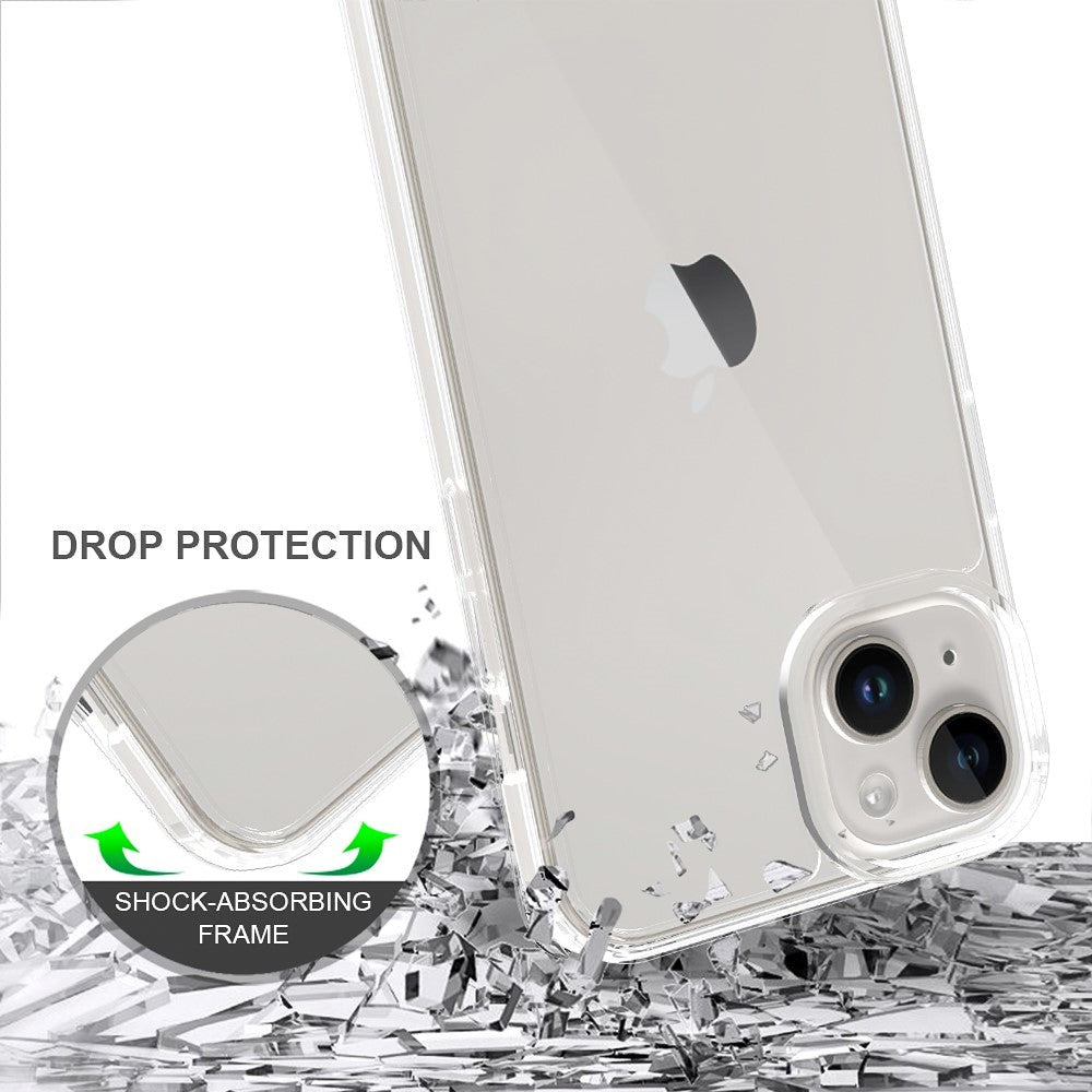 iPhone 15 Plus Hybrid Plastic Case - Transparent