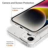 iPhone 15 Plus Hybrid Plastic Case - Transparent