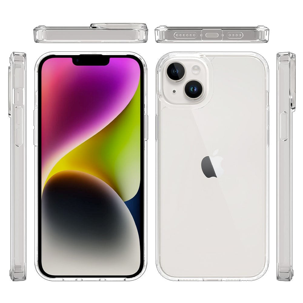 iPhone 15 Plus Hybrid Plastic Case - Transparent