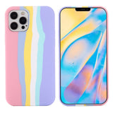 iPhone 15 Pro Silicone Case - Pink Rainbow