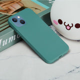 iPhone 15 Plus Silicone Case - Dark Green